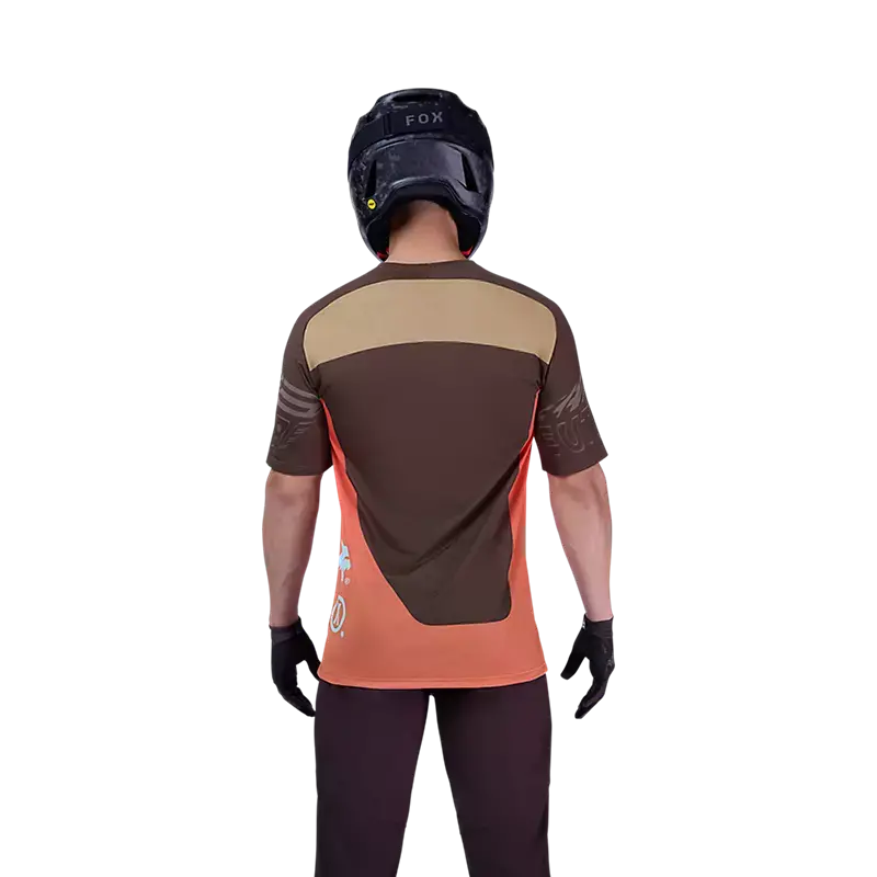 Fox Racing Flexair Short Sleeve Mtb Jersey - Elevated - Cocoa 4