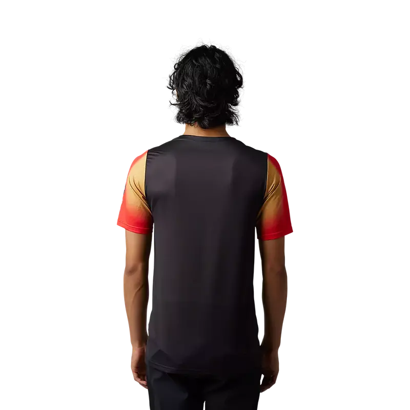 Fox Racing Flexair Short Sleeve Mtb Jersey - Novah - Black-White 2