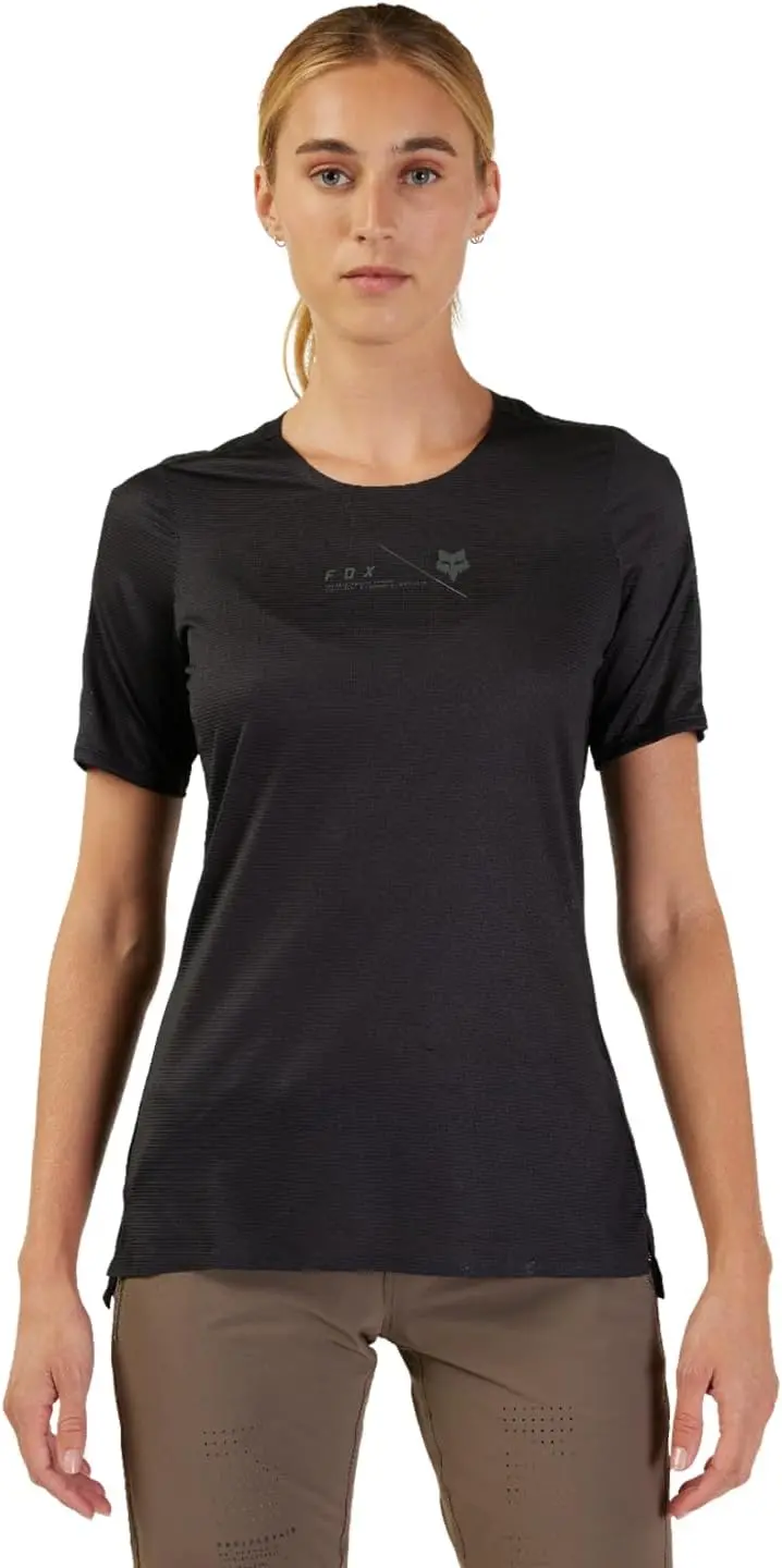 Fox Racing Flexair Short Sleeve Mtb Jersey - Womens - Black 2