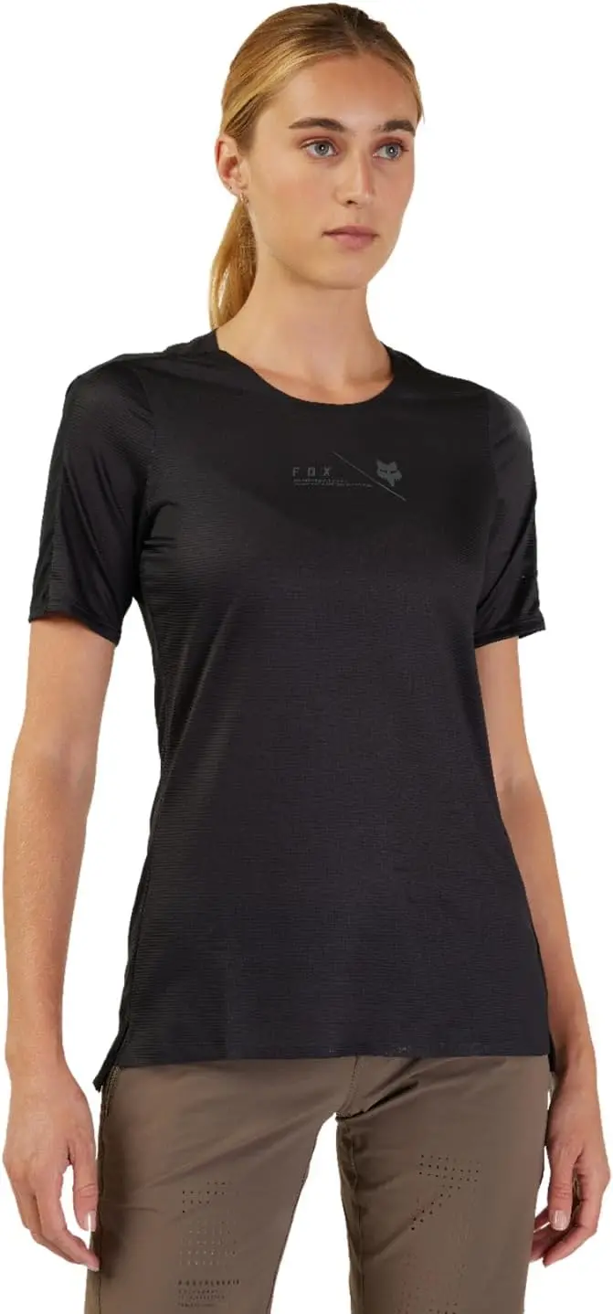 Fox Racing Flexair Short Sleeve Mtb Jersey - Womens - Black 4