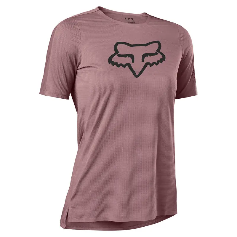 Fox Racing Flexair Short Sleeve Mtb Jersey - Womens - Plum Perfect 1