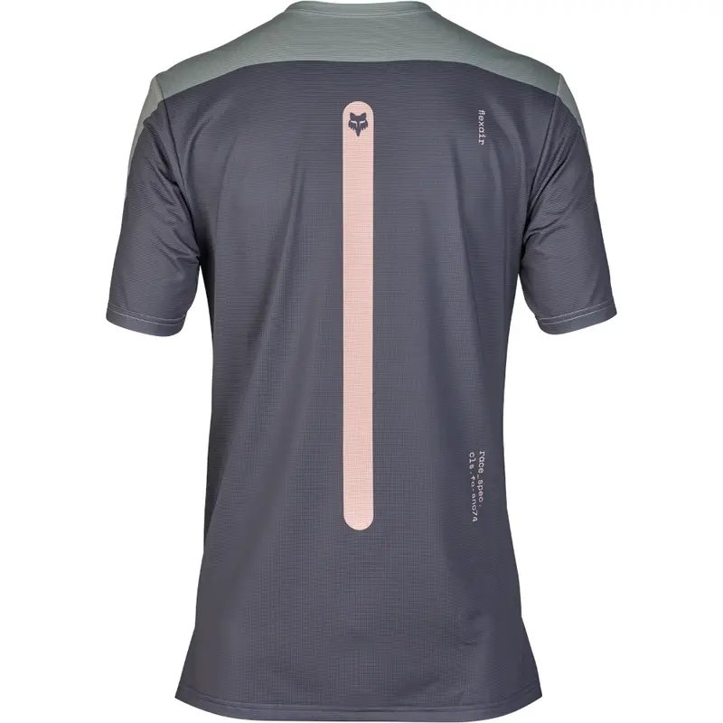 Fox Racing Flexair Short Sleeve Mtb Race Jersey - Aviation - Gray Vintage 2