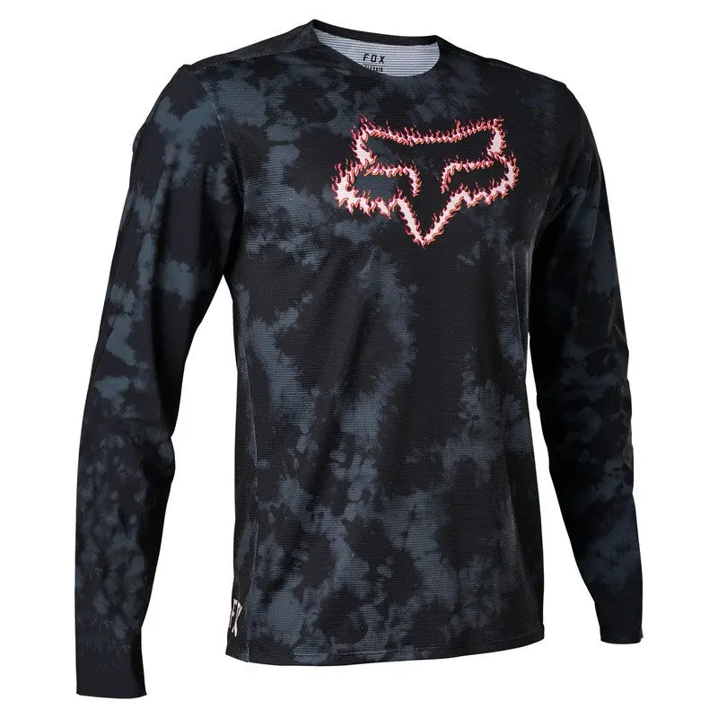 Fox Racing Flexair Ts57 Long Sleeve Mtb Jersey - Black 1