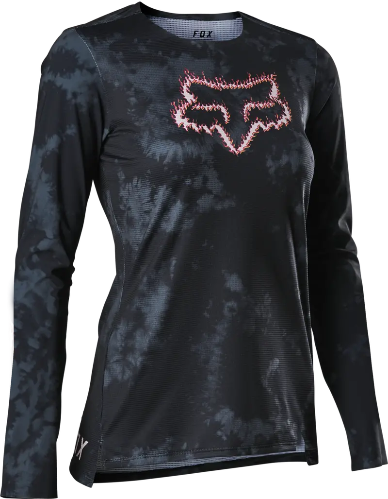 Fox Racing Flexair Ts57 Long Sleeve Mtb Jersey - Womens - Black - 2022 1