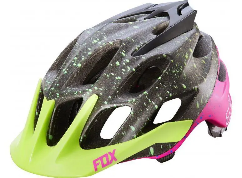 Fox Racing Flux Mtb Helmet - Flight Black-Pink 1