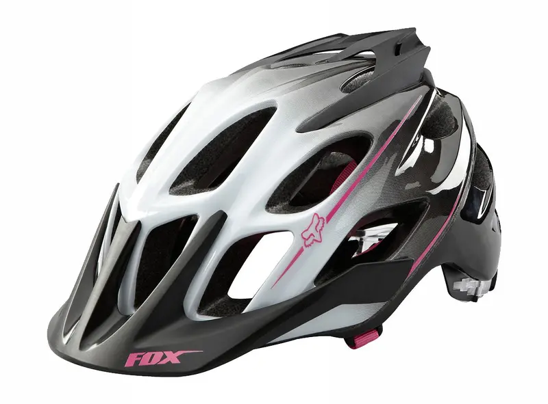 Fox Racing Flux Mtb Helmet - Womens - White-Gray-Pink 1