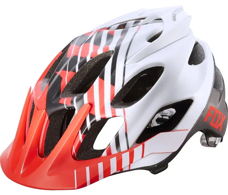 Fox Racing Flux Savant Mtb Helmet - Savant - Red-White 1