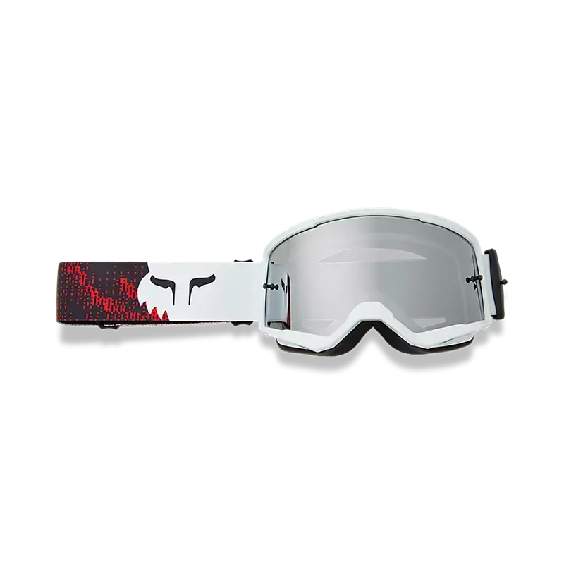 Fox Racing Main Kairos Mtb Goggle - Mirrored Lens - White-Flo Red 1