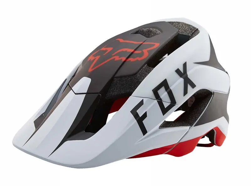 Fox Racing Metah Flow Mtb Helmet - White-Black-Red 2