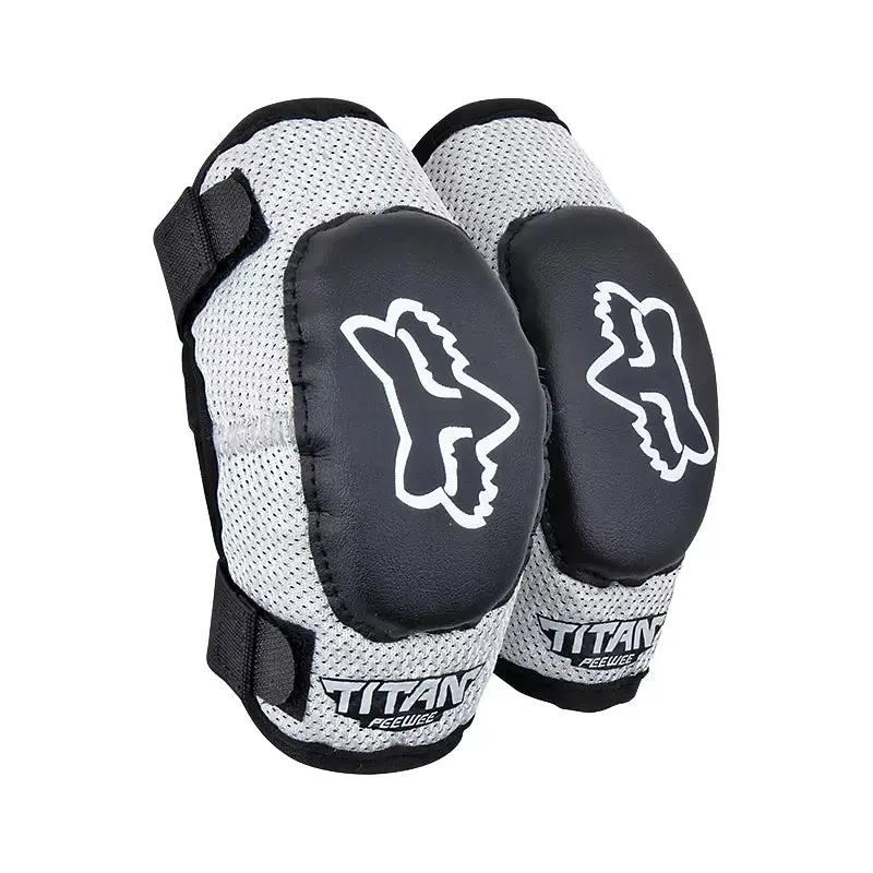 Fox Racing Peewee Titan Elbow Guard - Youth - Black-Silver - 2022 1