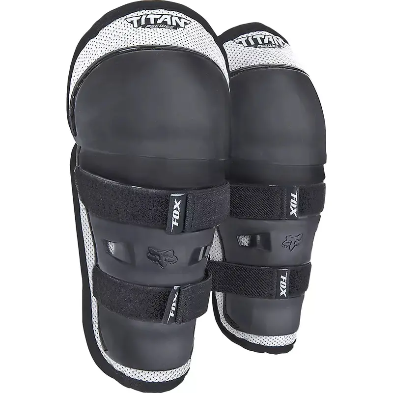 Fox Racing Peewee Titan Knee/Shin Guard - Kids - Black-Silver - 2023 1