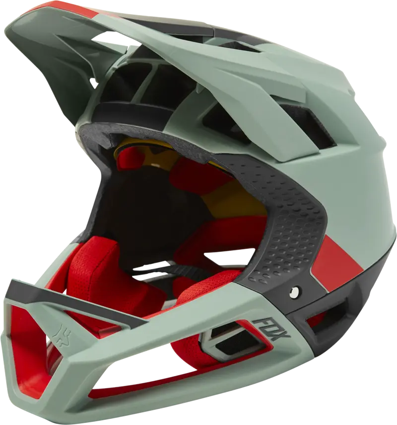 Fox Racing Proframe Full Face Helmet - Blocked - Eucalyptus 1