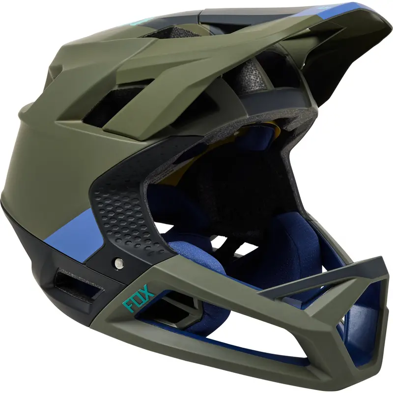 Fox Racing Proframe Full Face Helmet - Blocked - Olive Green 1