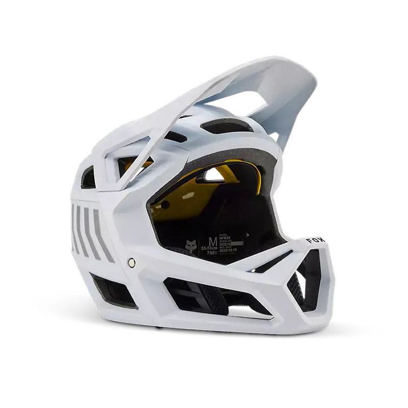 Fox Racing Proframe Full Face Helmet - Race Energy - Youth - White 2