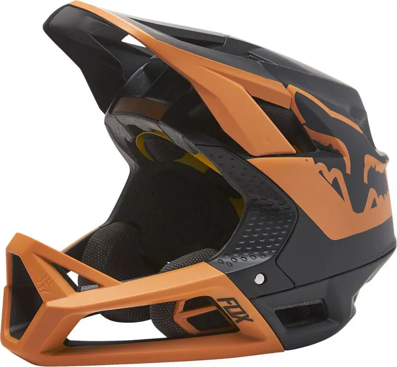 Fox Racing Proframe Full Face Helmet - Tuk - Black-Gold - 2021 1