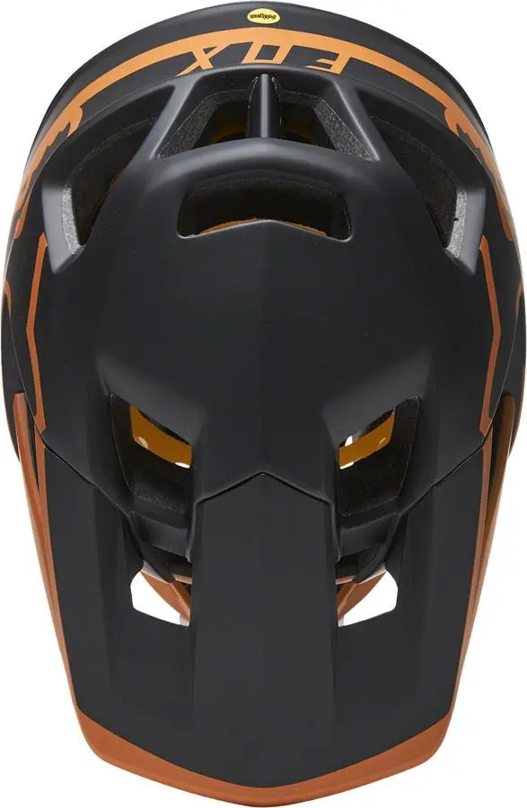 Fox Racing Proframe Full Face Helmet - Tuk - Black-Gold - 2021 4