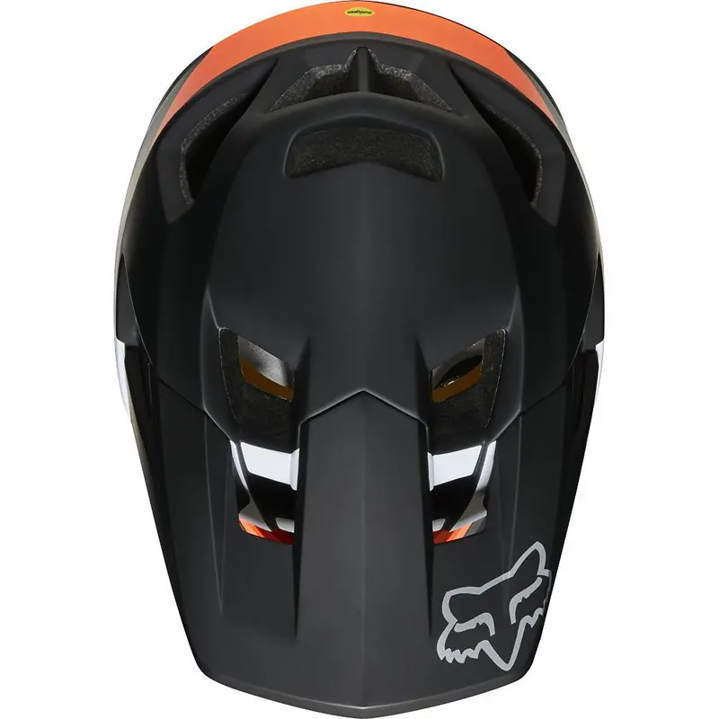 Fox Racing Proframe Ltd Edition Full Face Helmet - Black-White-Orange 1