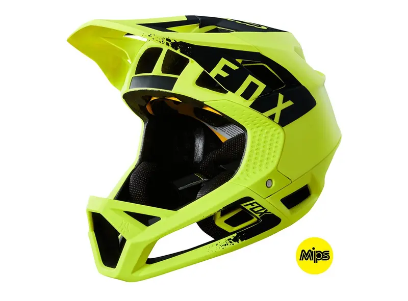 Fox Racing Proframe Mink Full Face Helmet - Womens - Yellow - Black 1