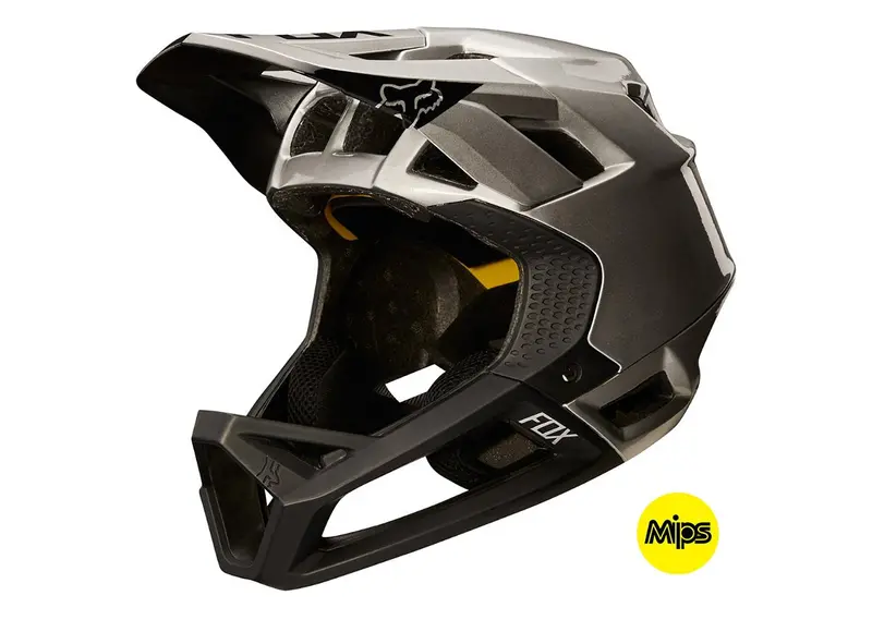 Fox Racing Proframe Moth Full Face Helmet - Black-Silver 1