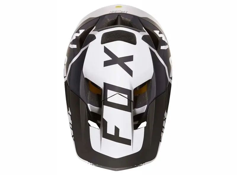 Fox Racing Proframe Moth Full Face Helmet - Black-White 2