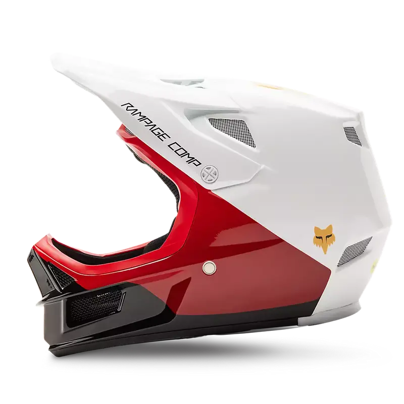 Fox Racing Rampage Comp Baysik Full Face Helmet - White 2