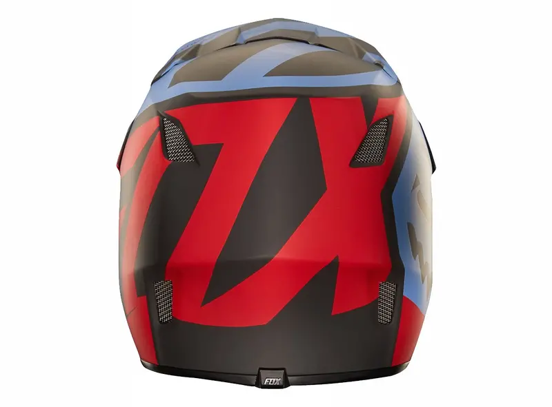 Fox Racing Rampage Comp Creo Full Face Helmet - Blue-Red 2