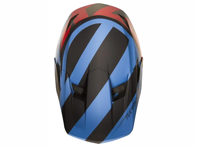 Fox Racing Rampage Comp Creo Full Face Helmet - Blue-Red 3