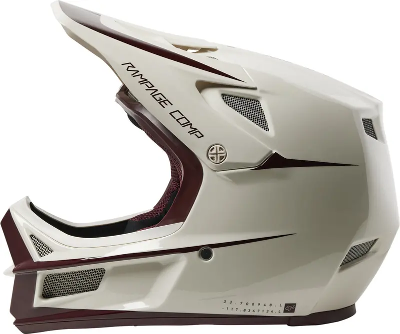 Fox Racing Rampage Comp Full Face Helmet - Stohn - Vintage White 2
