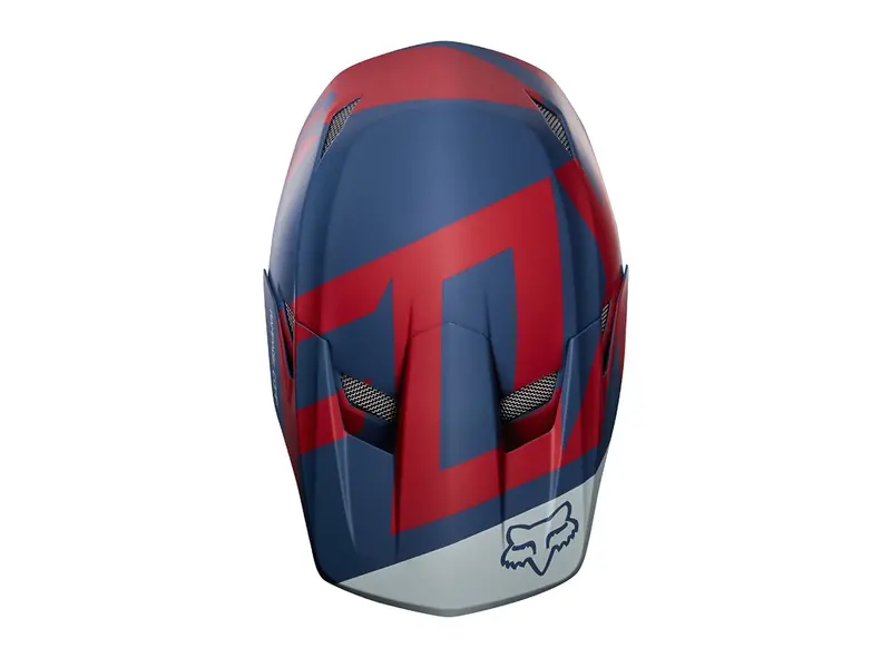 Fox Racing Rampage Comp Preme Full Face Helmet - Blue-Red 2
