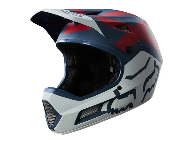 Fox Racing Rampage Comp Preme Full Face Helmet - Blue-Red 3