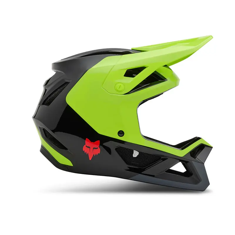 Fox Racing Rampage Full Face Helmet - Barge - Youth - Flo Yellow 1