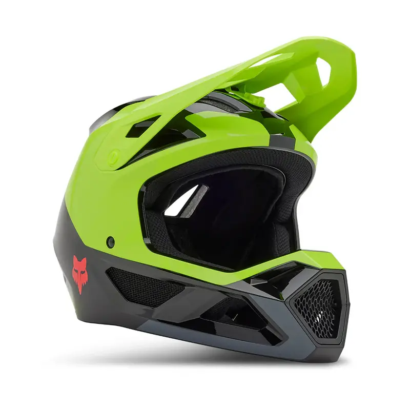 Fox Racing Rampage Full Face Helmet - Barge - Youth - Flo Yellow 2