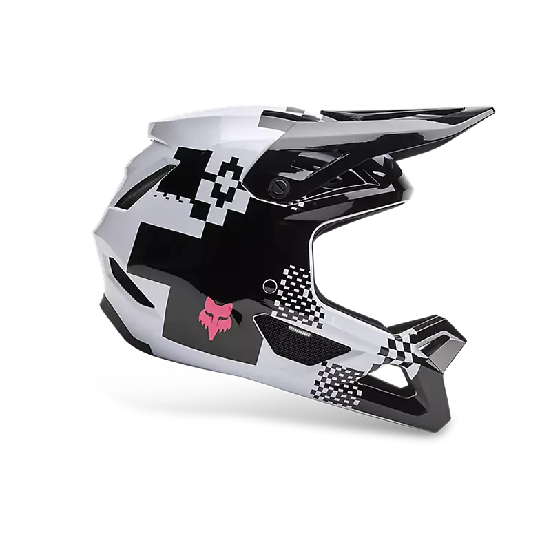Fox Racing Rampage Full Face Helmet - Digi Image - Youth - Black-White 1