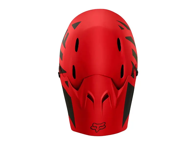 Fox Racing Rampage Landi Full Face Helmet - Bright Red 3