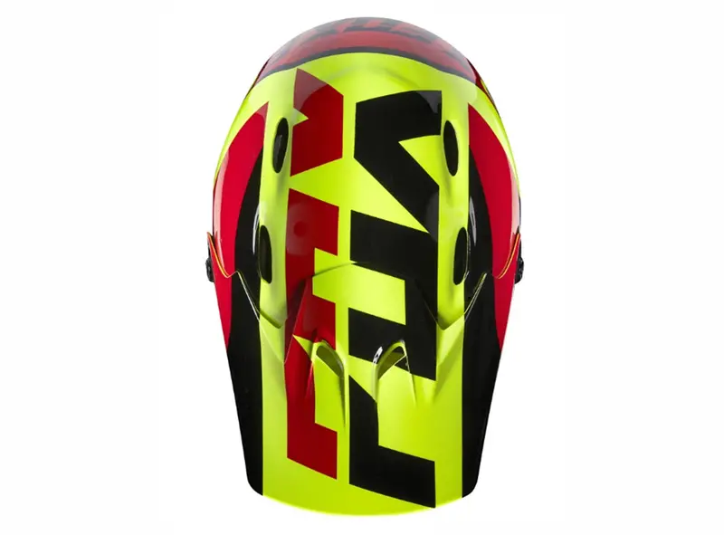 Fox Racing Rampage Mako Full Face Helmet - Yellow 2