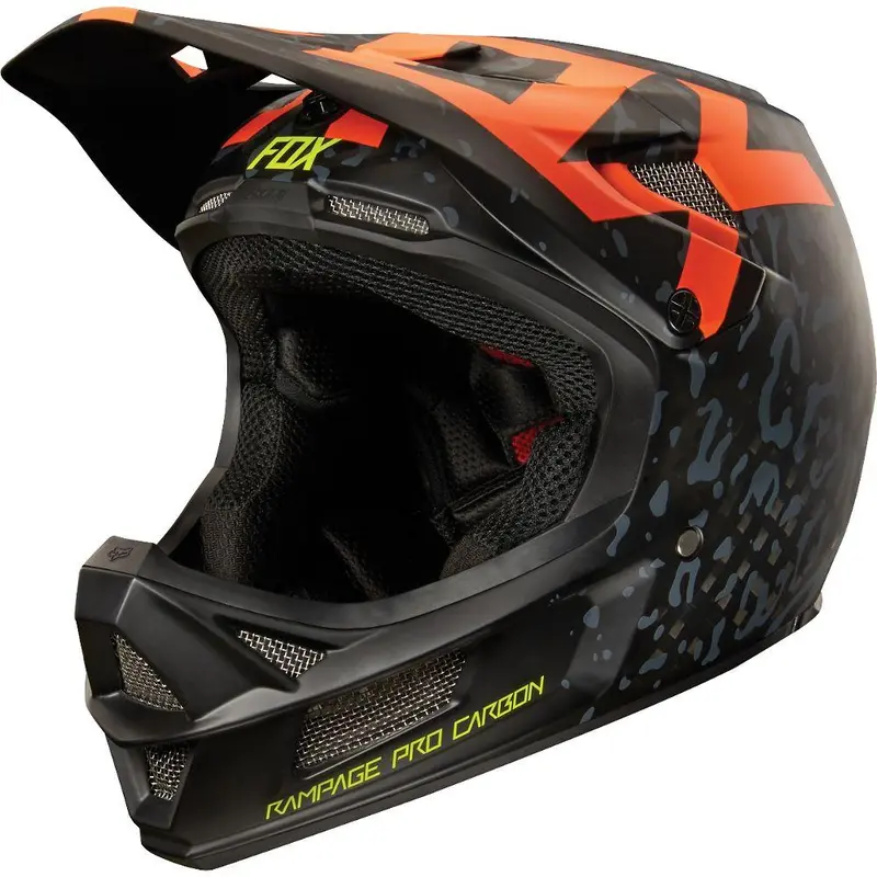 Fox Racing Rampage Pro Carbon Mips Full Face Helmet - Cauz Orange 1