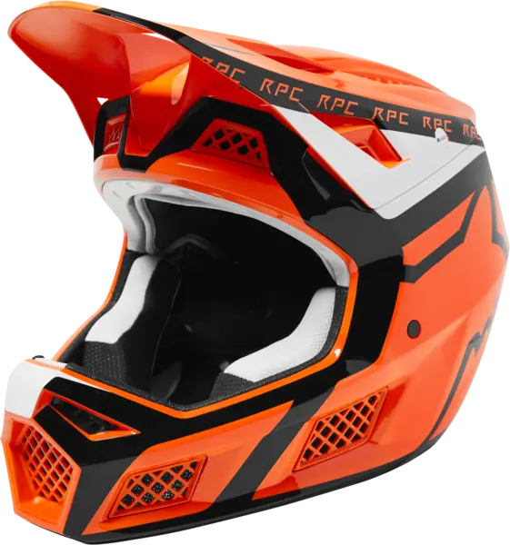Fox Racing Rampage Pro Carbon Mips Full Face Helmet - Divide - Flo Orange 1