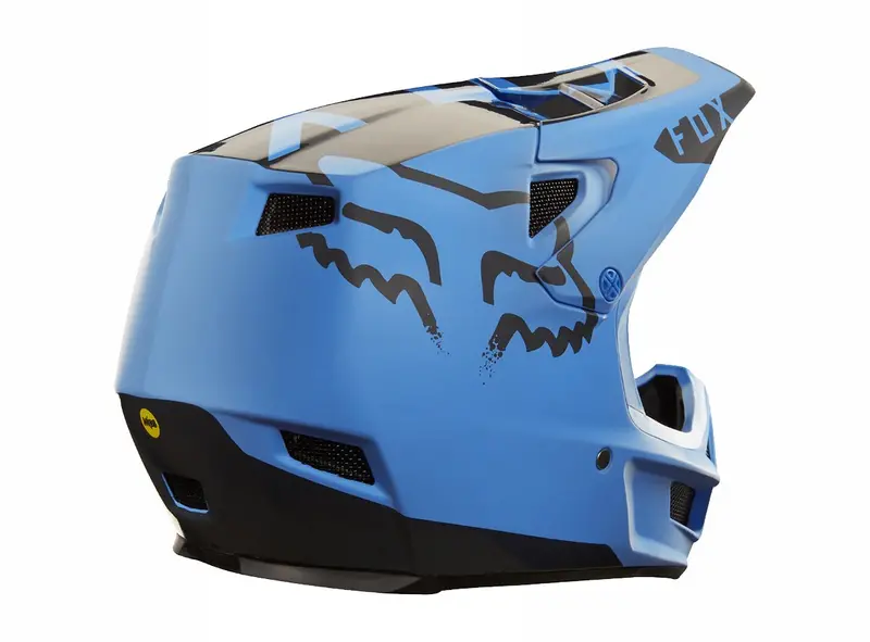 Fox Racing Rampage Pro Carbon Moth Full Face Helmet - Blue-Black 1