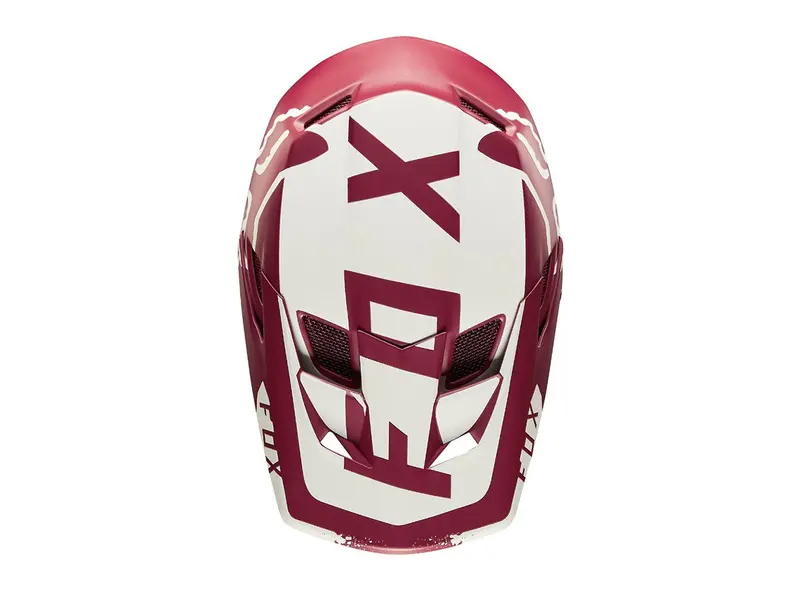 Fox Racing Rampage Pro Carbon Moth Full Face Helmet - Dark Red 3