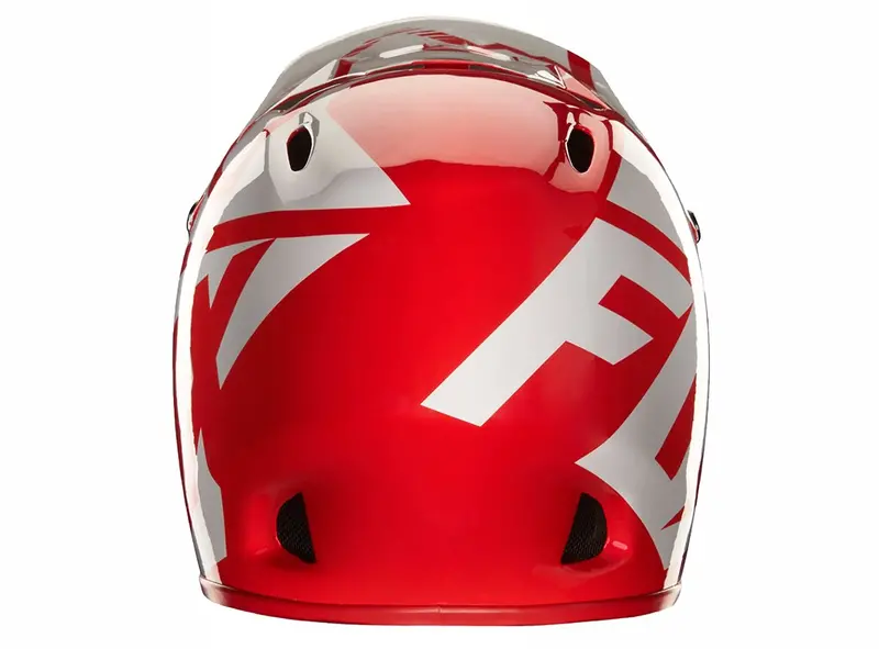 Fox Racing Rampage Race Full Face Helmet - Red-White 3