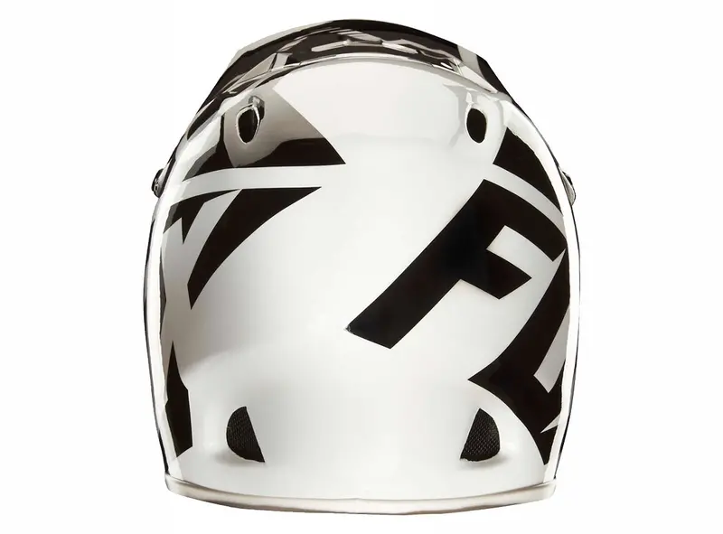 Fox Racing Rampage Race Full Face Helmet - White-Black 1