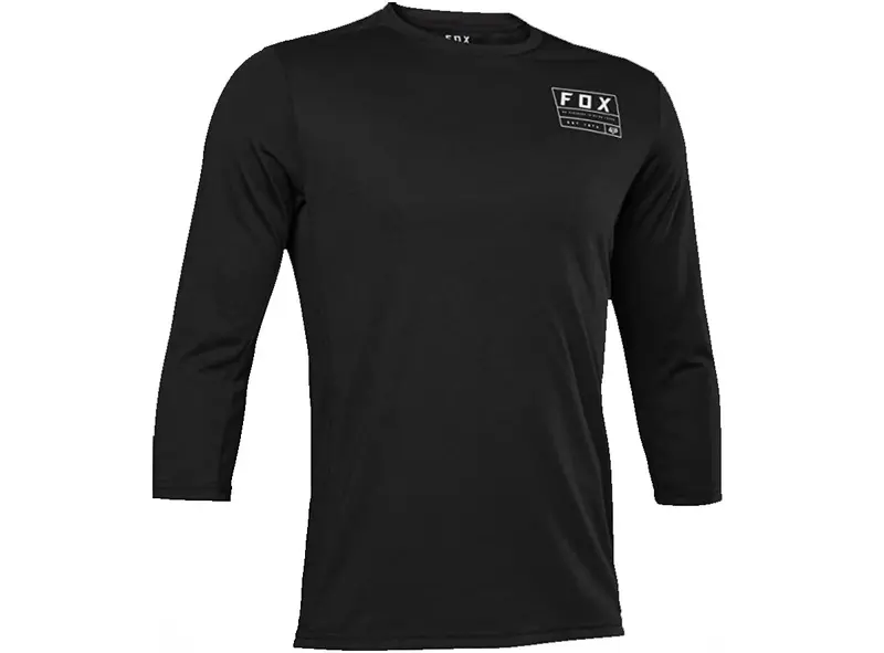 Fox Racing Ranger Dri Release 3/4 Sleeve Mtb Jersey - Iron - Black 1