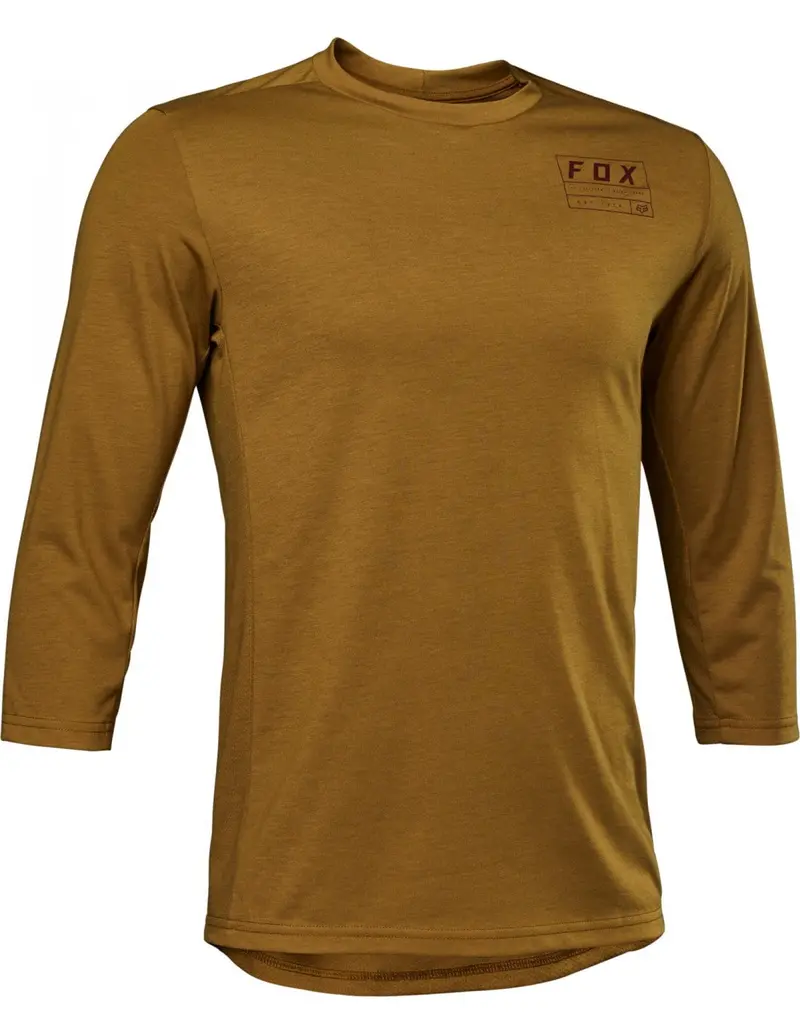 Fox Racing Ranger Dri Release 3/4 Sleeve Mtb Jersey - Iron - Caramel 1