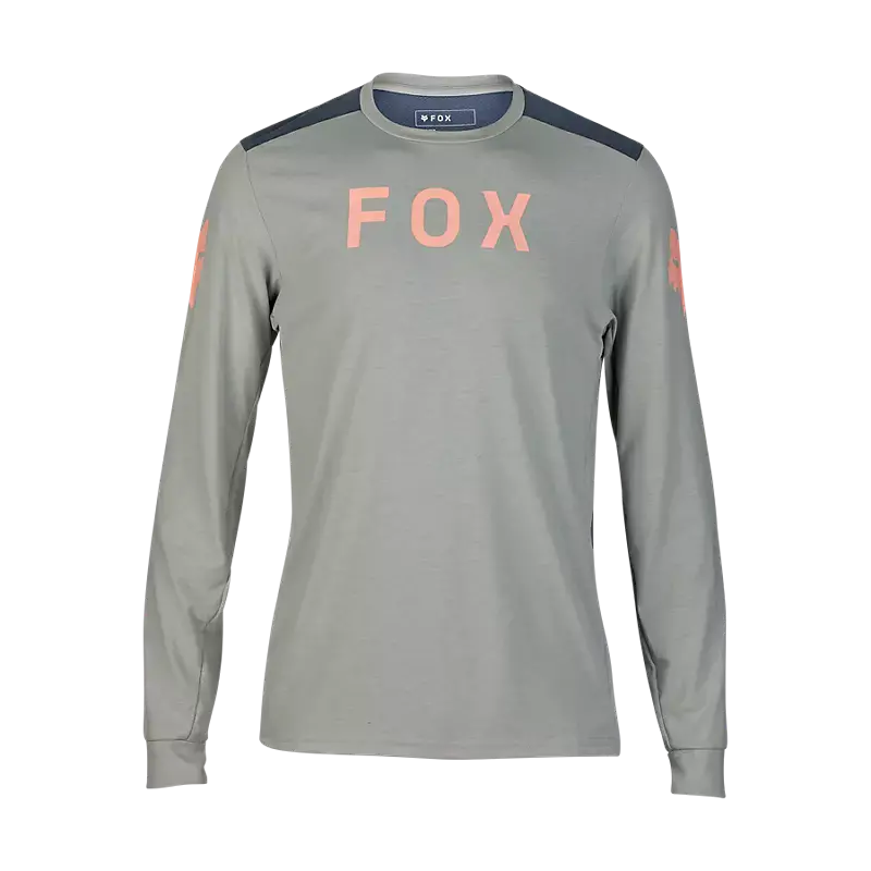 Fox Racing Ranger Dri Release Long Sleeve Mtb Jersey - Aviation - Gray Vintage 1