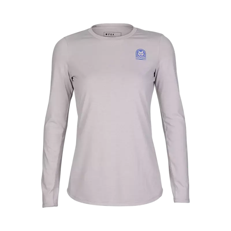 Fox Racing Ranger Dri Release Long Sleeve Mtb Jersey - Womens - Gray-Light Gray 1