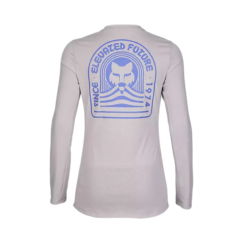 Fox Racing Ranger Dri Release Long Sleeve Mtb Jersey - Womens - Gray-Light Gray 2