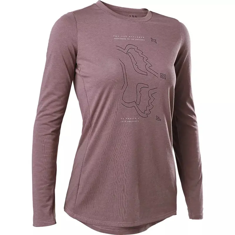 Fox Racing Ranger Dri Release Long Sleeve Mtb Jersey - Womens - Plum Perfect 1