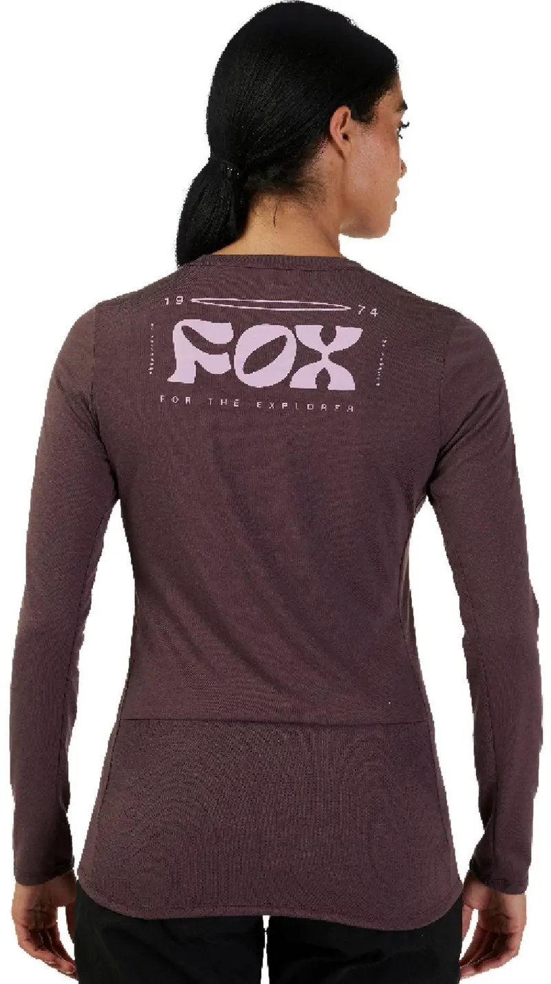 Fox Racing Ranger Dri Release Long Sleeve Mtb Jersey - Womens - Purple 2