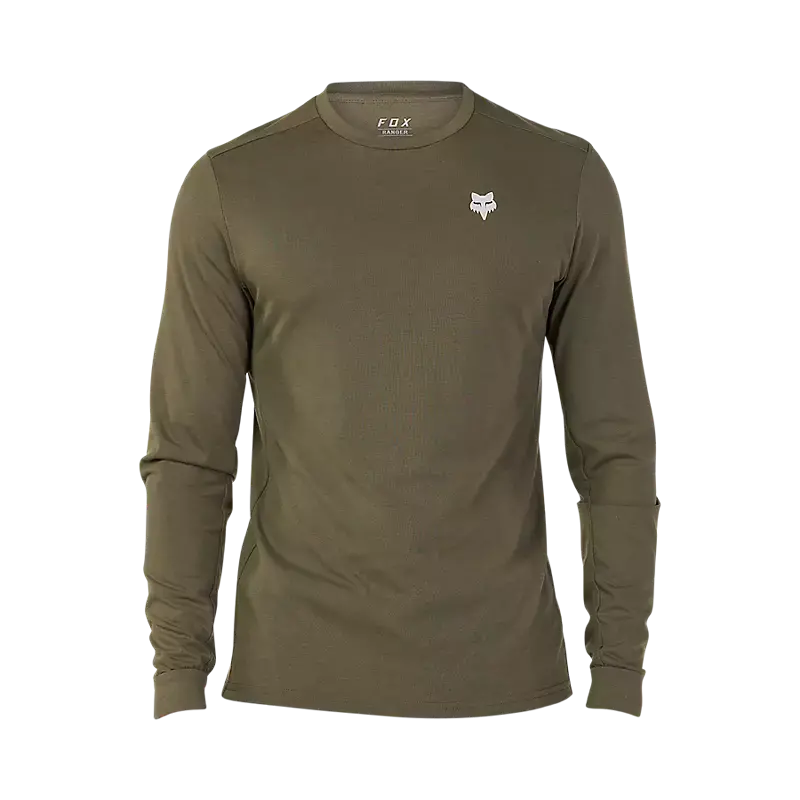 Fox Racing Ranger Dri Release Md Long Sleeve Mtb Jersey - Tred - Olive Green 1