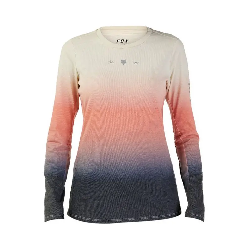 Fox Racing Ranger Dri Release Mid Long Sleeve Mtb Jersey - Lunar - Womens - Bone 1